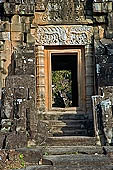 Angkor Thom - Royal Palace - Kleang, door with sculpted lintel.